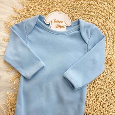  Conjnto Basic longa Azul